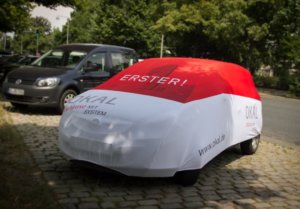 Unsere Autoplanen – die idealen mobilen Werbeträger